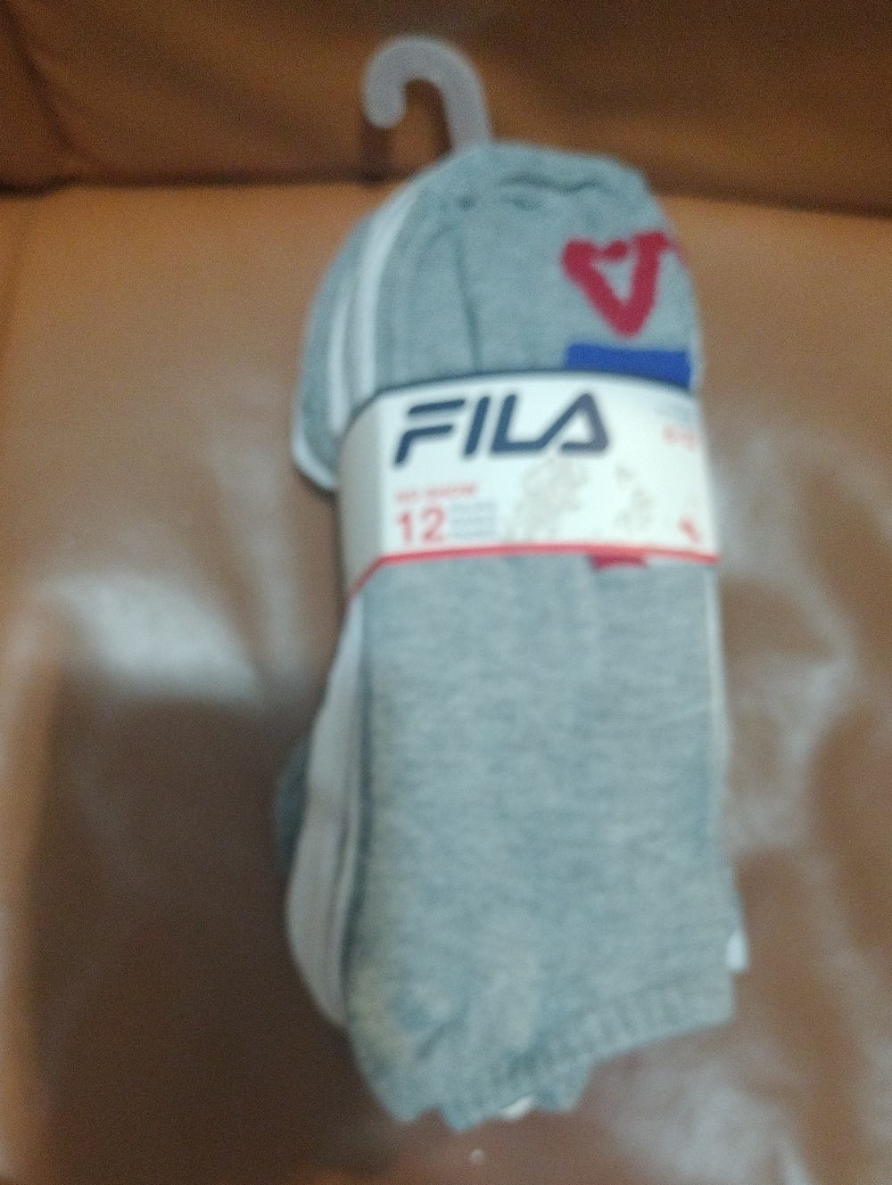 Fila Gray Athletic Crew Socks - 12 Pack